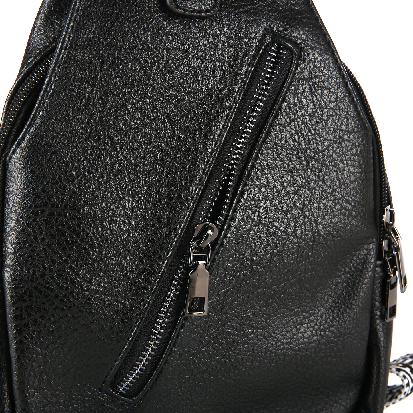 "Leren" Tas | Sunset Fashion | Cross body bag | Zwart