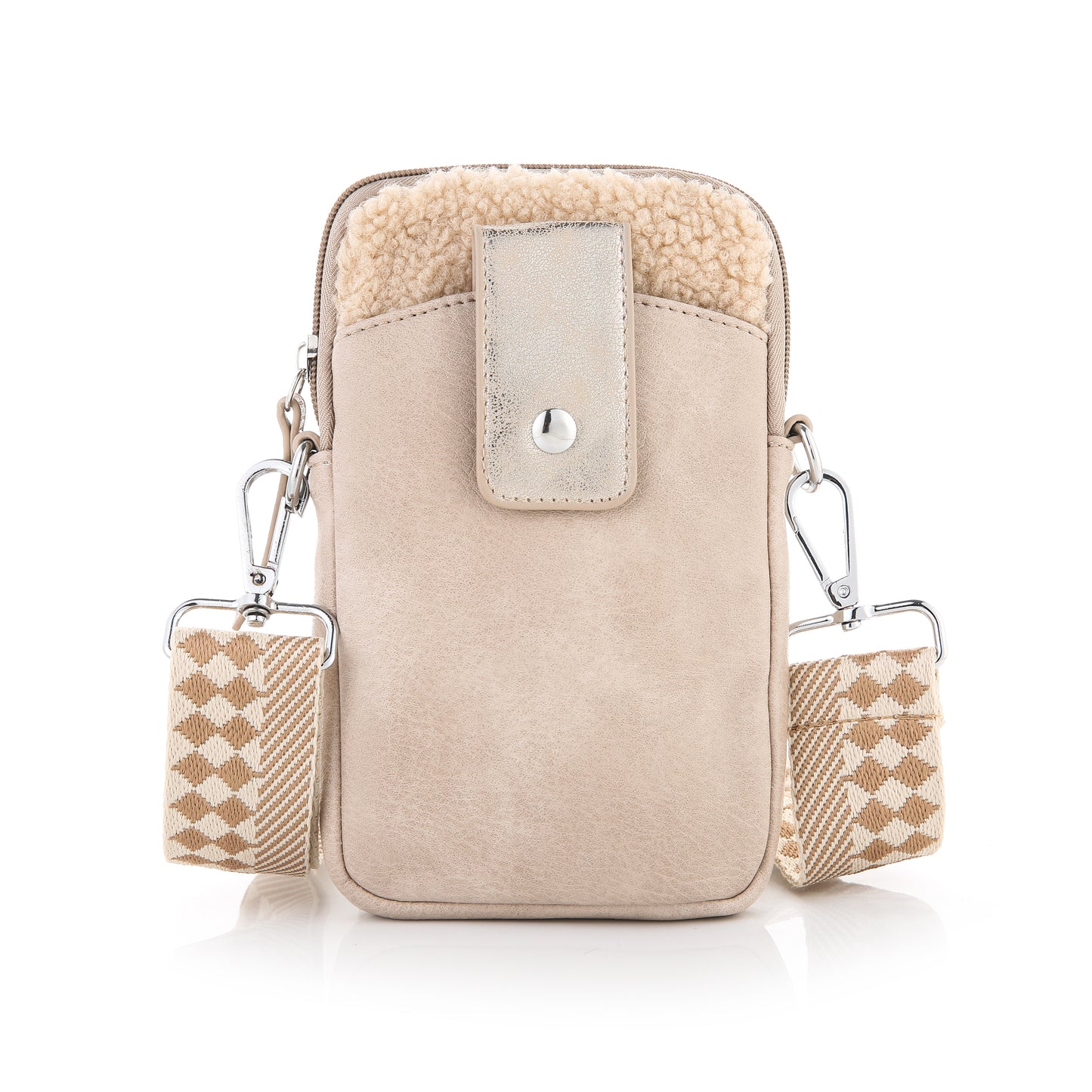 "Leren" Tas | Schouder tasje | Telefoon tasje | Beige
