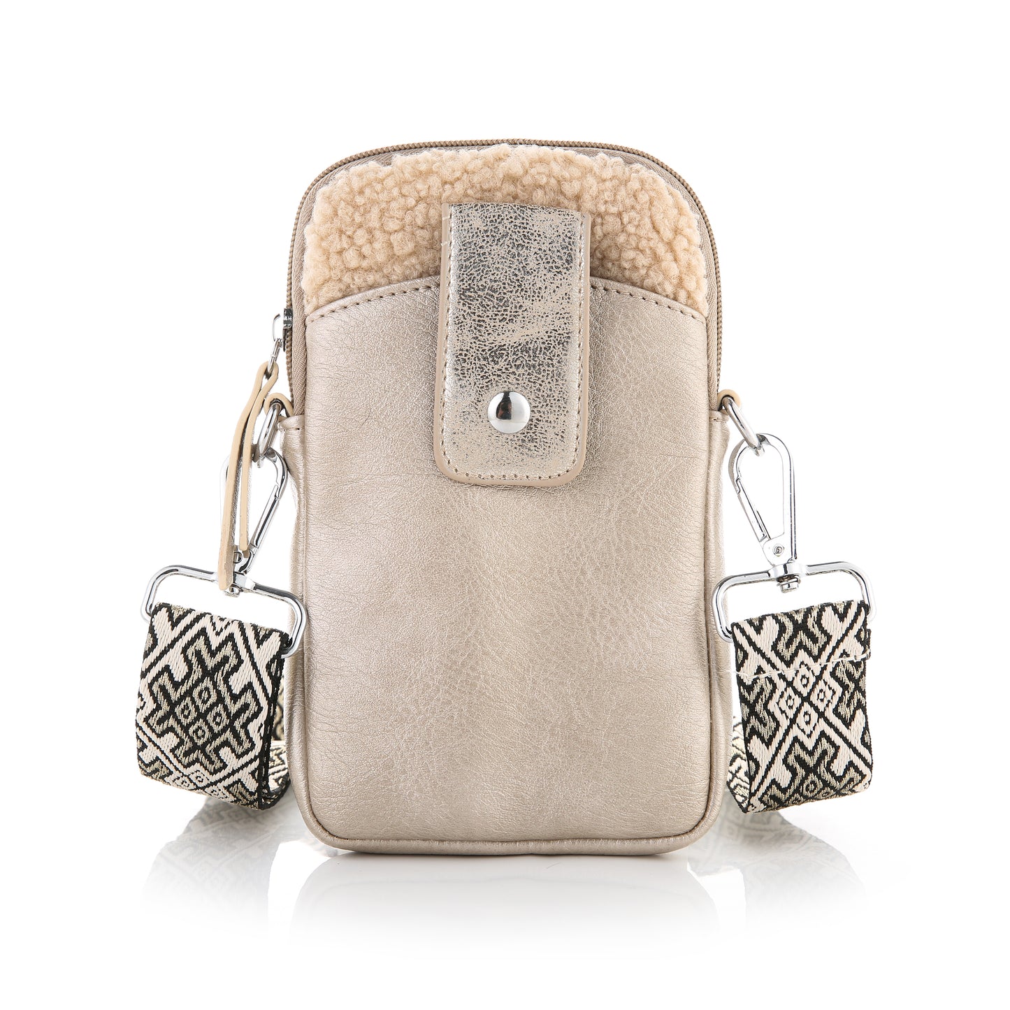"Leren" Tas | Schouder tasje | Telefoon tasje | Beige