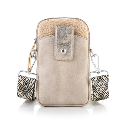 "Leren" Tas | Schouder tasje | Telefoon tasje | Beige