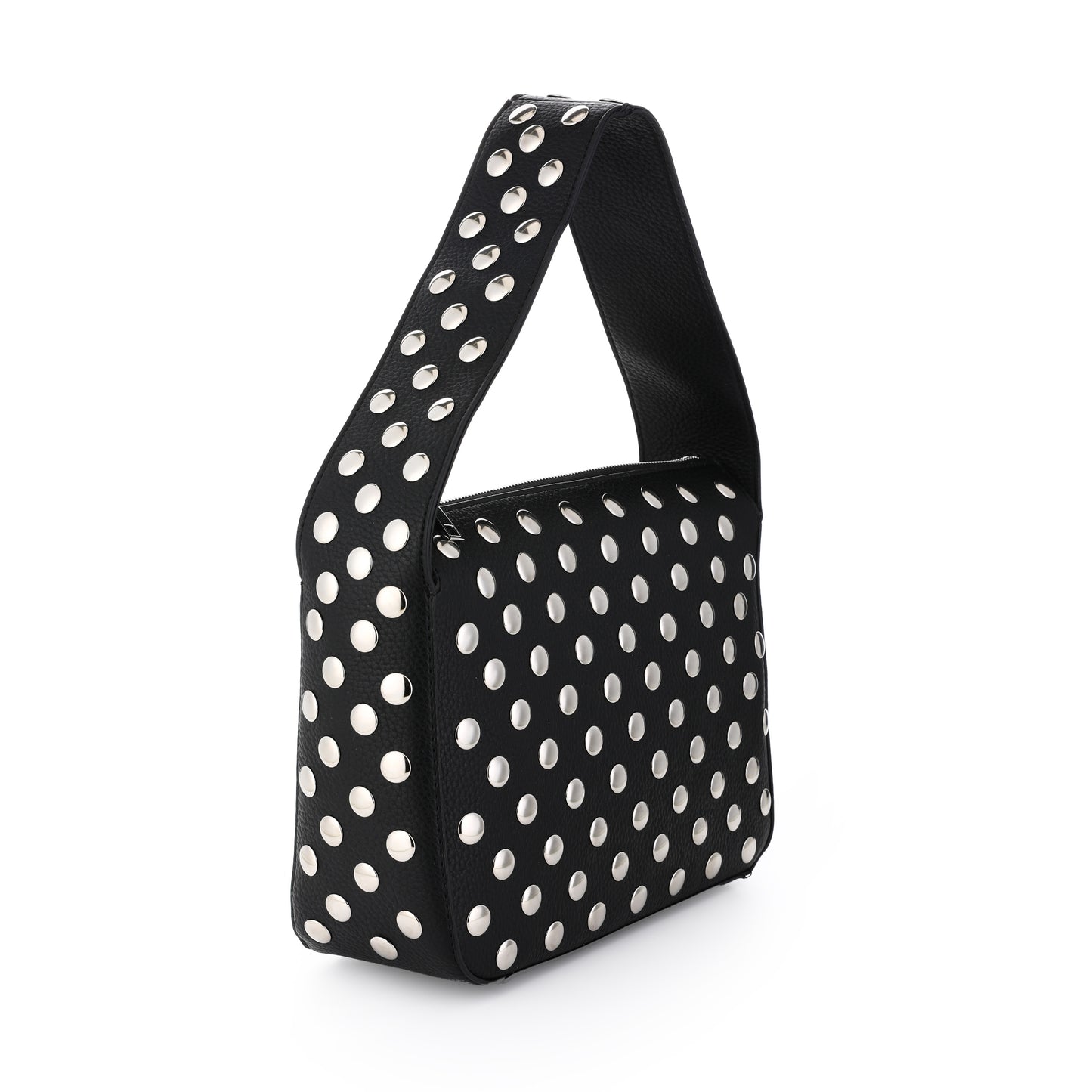 "Leren" Tas | Statement Bag | Studs & Stylish | Zwart