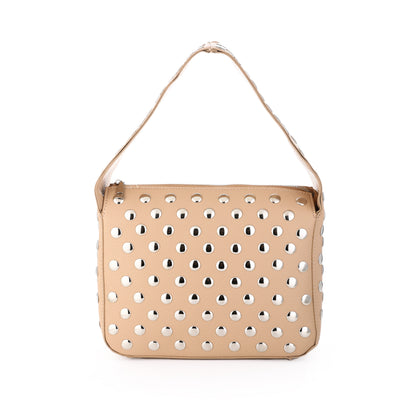"Leren" Tas | Statement Bag | Studs & Stylish | Camel