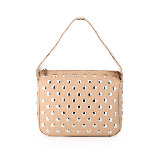 "Leren" Tas | Statement Bag | Studs & Stylish | Camel