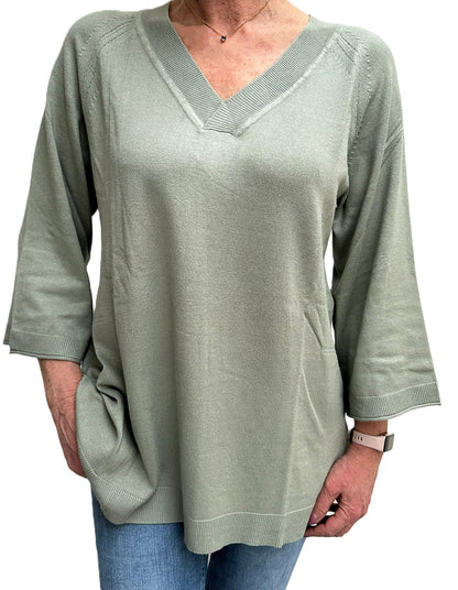 Boysens | Dames | Trui | Soepelvallend | Groen