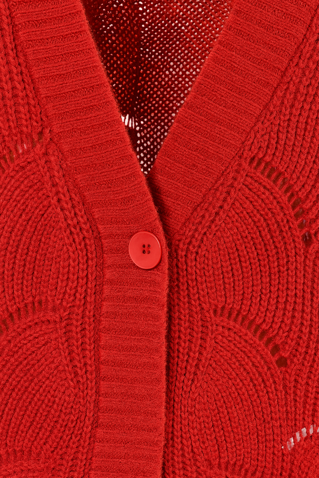 Aniston | Dames | Vest | Kanten breipatroon | Rood