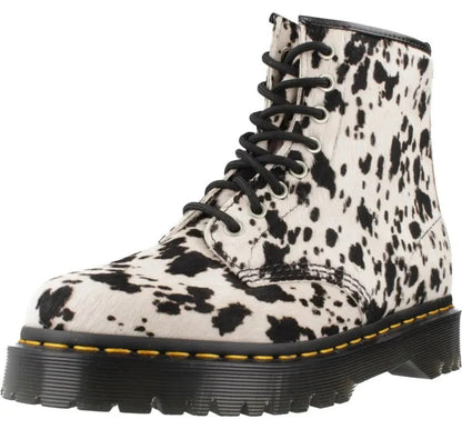 Dr. Martens | Dames |  1460 Bex Cream - Black | Dalmatian print | Hair-on leather | offwhite - zwart