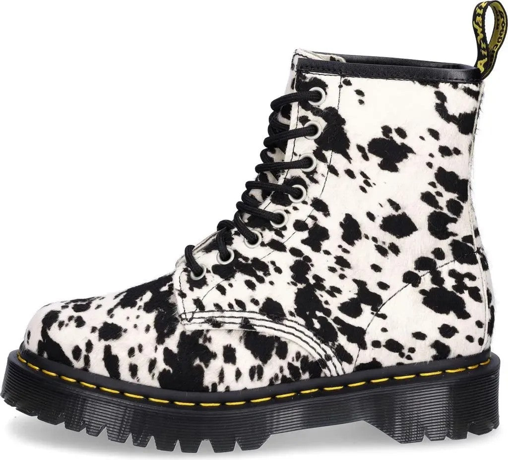 Dr. Martens | Dames |  1460 Bex Cream - Black | Dalmatian print | Hair-on leather | offwhite - zwart