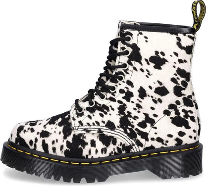 Dr. Martens | Dames |  1460 Bex Cream - Black | Dalmatian print | Hair-on leather | offwhite - zwart