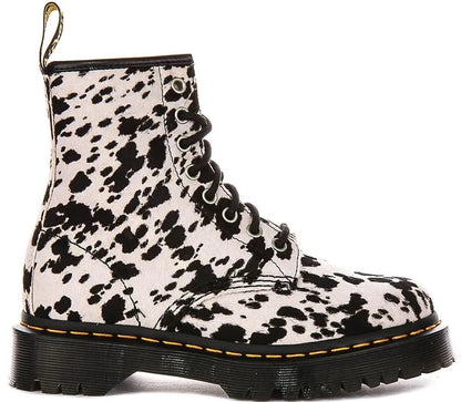 Dr. Martens | Dames |  1460 Bex Cream - Black | Dalmatian print | Hair-on leather | offwhite - zwart