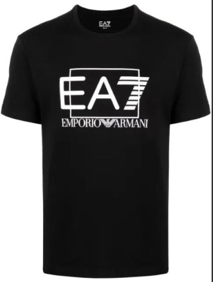 EA7 Emporio Armani | Heren | T-shirt | Out Of The Box Logo | Zwart