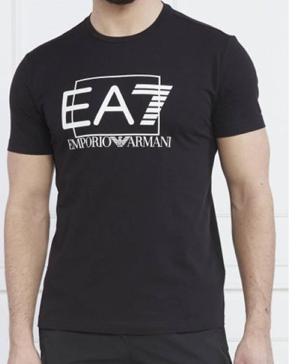 EA7 Emporio Armani | Heren | T-shirt | Out Of The Box Logo | Zwart