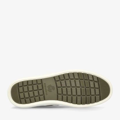 Barefoot Groundies®| Sneakers | Dames | Vegan | Gerecycled canvas | Ademend en licht | Zero drop | Zomerschoen | Khaki