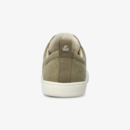 Barefoot Groundies®| Sneakers | Dames | Vegan | Gerecycled canvas | Ademend en licht | Zero drop | Zomerschoen | Khaki