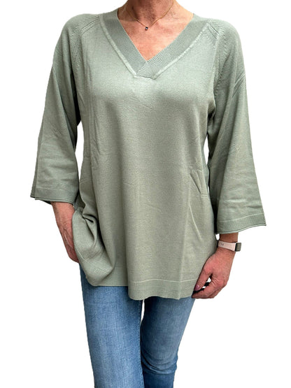 Boysens | Dames | Trui | Soepelvallend | Groen