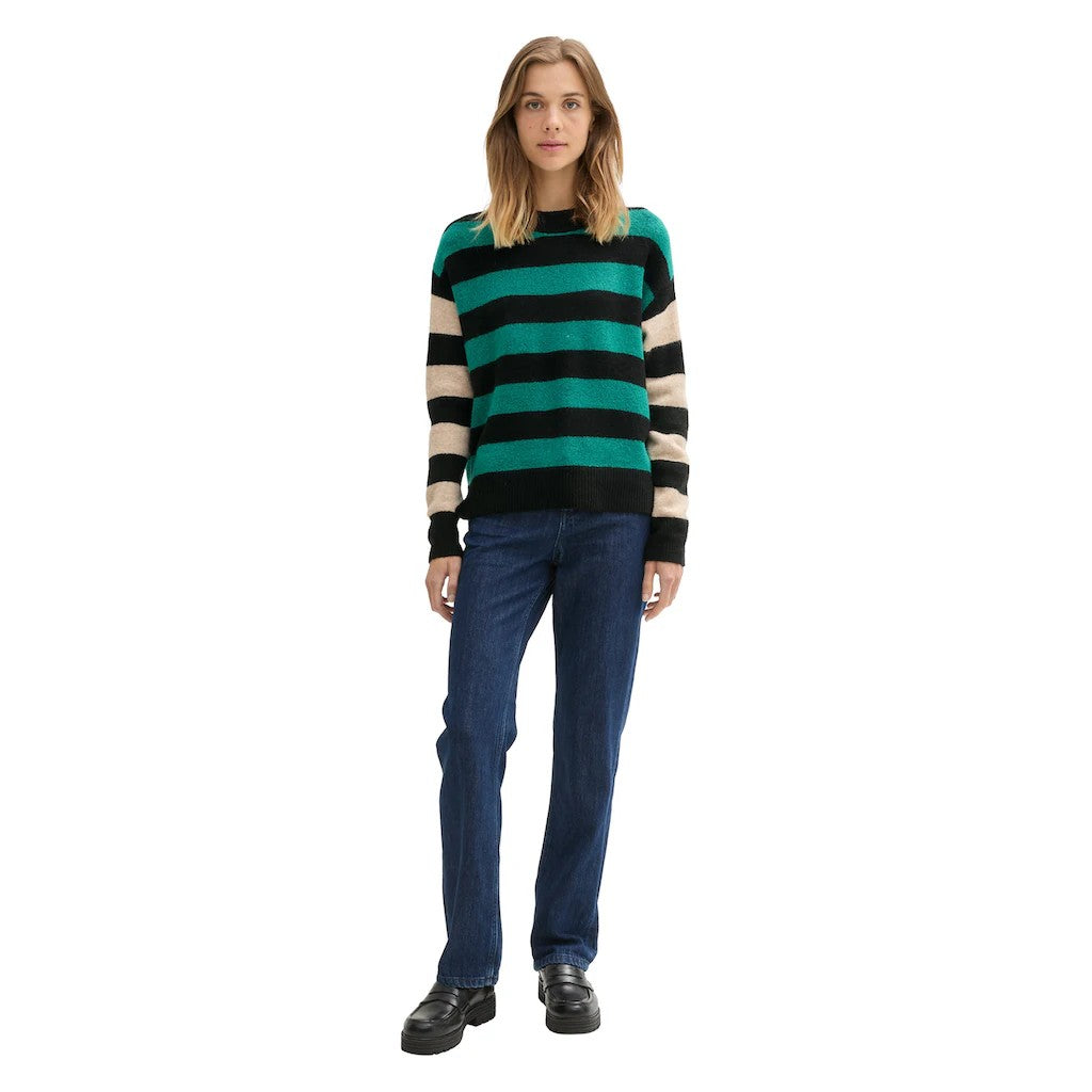 Tom Tailor | Dames | Jeans Emma | Basic straight fit -straight leg | Dark stone blue denim