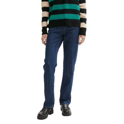 Tom Tailor | Dames | Jeans Emma | Basic straight fit -straight leg | Dark stone blue denim