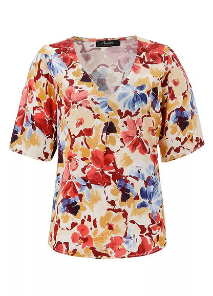 Aniston | Dames | Blouse | Soepelvallend | Bloemenprint | Meerkleurig