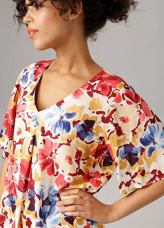 Aniston | Dames | Blouse | Soepelvallend | Bloemenprint | Meerkleurig