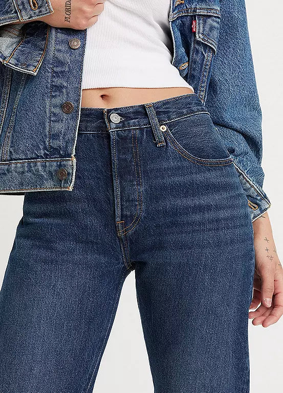Levi's | Dames |501 jeans | Crop - 7/8 lengte | Denim blauw