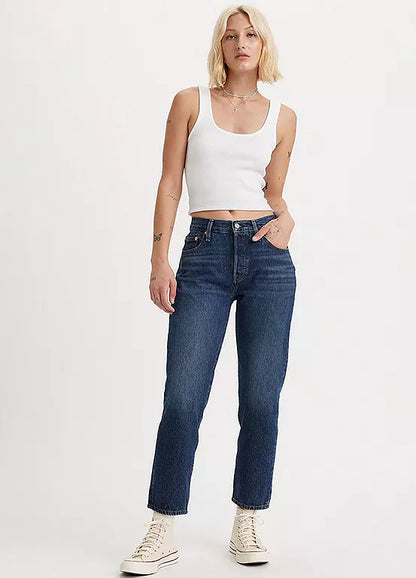 Levi's | Dames |501 jeans | Crop - 7/8 lengte | Denim blauw