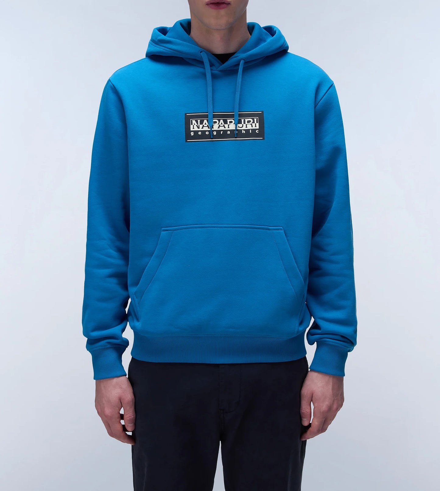 Napapijri | Heren | Sweatshirt B-Box logo | Hoodie | Saffier blauw