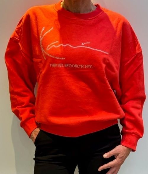Karl Kani | Dames | Signature crew red  | Sweater
