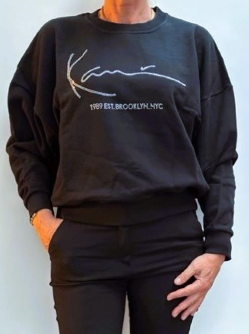 Karl Kani | Dames | Signature crew black  | Sweater