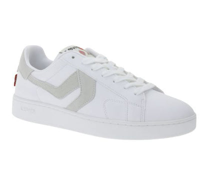 Levi’s | Heren | Sneaker | Swift | Leather overlay look | Wit – Grijs