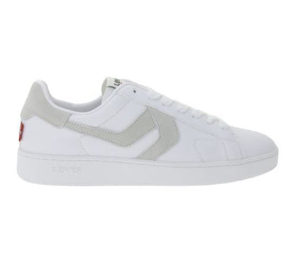 Levi’s | Heren | Sneaker | Swift | Leather overlay look | Wit – Grijs