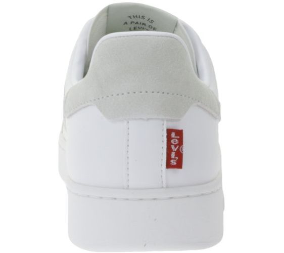 Levi’s | Heren | Sneaker | Swift | Leather overlay look | Wit – Grijs