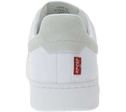 Levi’s | Heren | Sneaker | Swift | Leather overlay look | Wit – Grijs