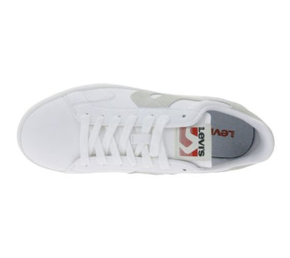 Levi’s | Heren | Sneaker | Swift | Leather overlay look | Wit – Grijs