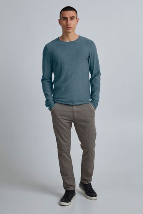 11 PROJECT | Heren | Classic | Fijn gebreide trui | Petrol Blauw