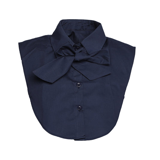 Sunset Fashion | Kraagje | Met Losse Strik  One Size | Navy