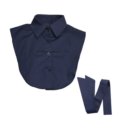 Sunset Fashion | Kraagje | Met Losse Strik  One Size | Navy