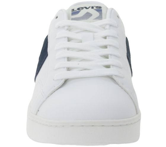 Levi’s | Heren | Sneaker | Swift | Leather overlay look | Wit – Navy