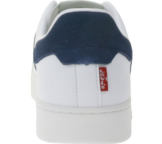 Levi’s | Heren | Sneaker | Swift | Leather overlay look | Wit – Navy