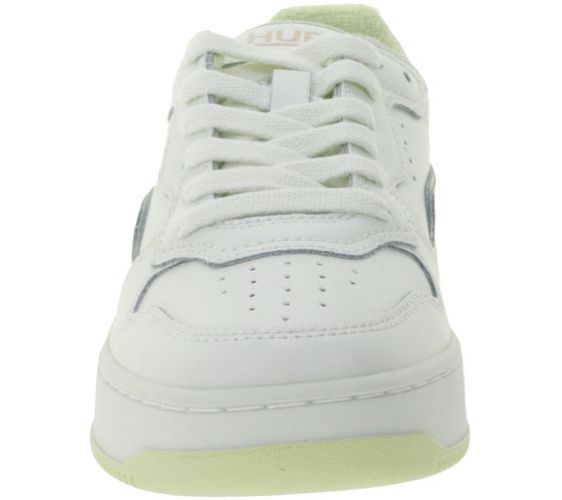 HUB | Dames | Sneakers | Smash L31 | Wit – Roze | Echt Leer | Terry Lining | Ventilerende Insole | Comfort & Premium Look