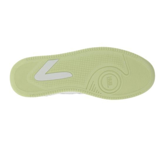 HUB | Dames | Sneakers | Smash L31 | Wit – Roze | Echt Leer | Terry Lining | Ventilerende Insole | Comfort & Premium Look