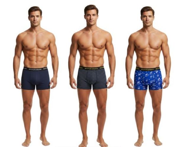 SCOTCH & SODA | Heren | Boxershorts | 3 Pack | Cotton Stretch | Multicolor 1