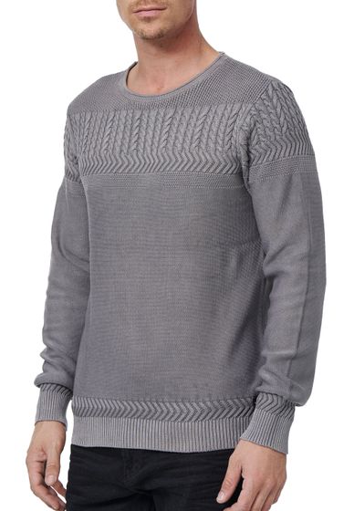 Rusty Neal | Heren | Sweater | Gebreid met kabel | Diverse kleuren | Antraciet