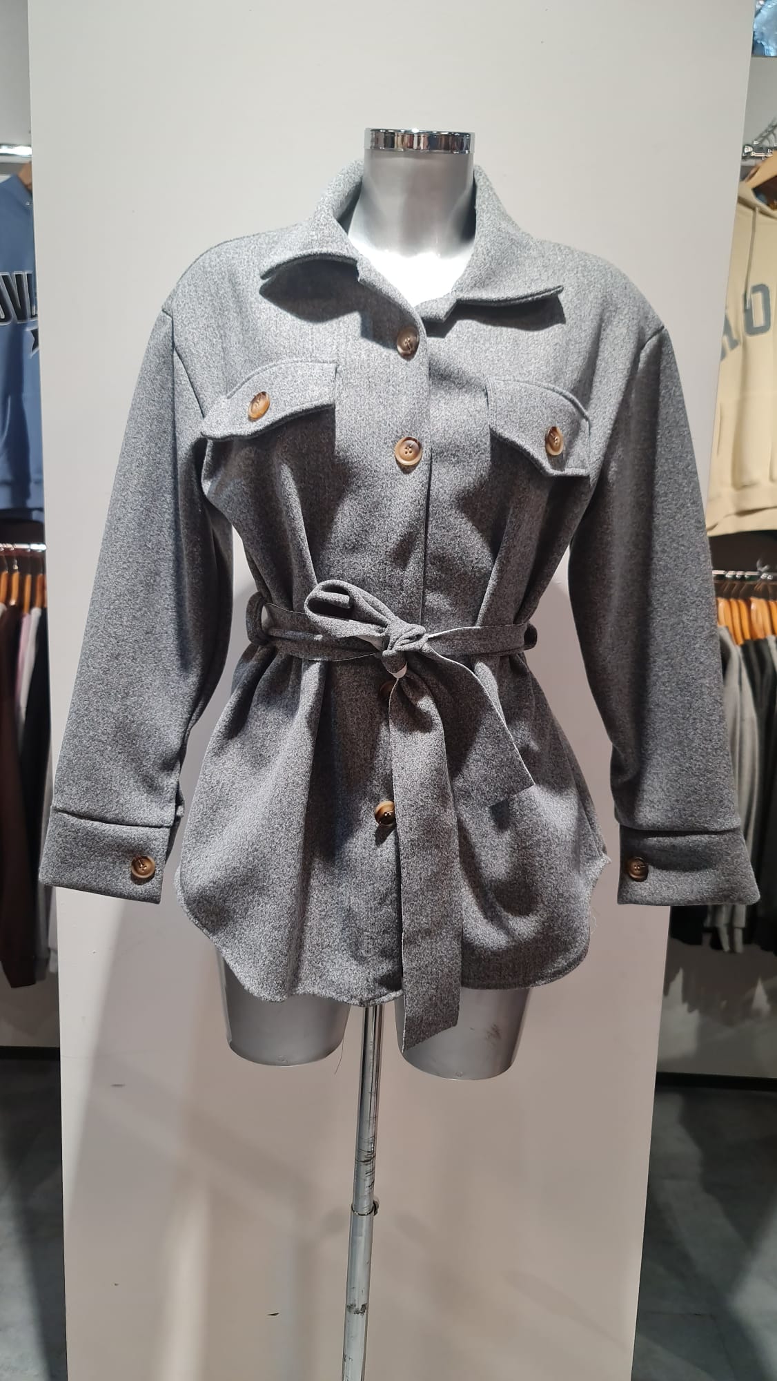 Pretty Body | Dames | Overshirt | Grijs