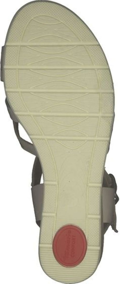 Tamaris | Dames | Sleehak | Comfort fit | Gebroken wit | 7cm. hak
