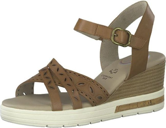Tamaris | Dames | Sleehak | Comfort fit | Bruin  | 7cm. hak