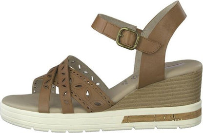Tamaris | Dames | Sleehak | Comfort fit | Bruin  | 7cm. hak