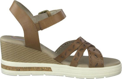 Tamaris | Dames | Sleehak | Comfort fit | Bruin  | 7cm. hak