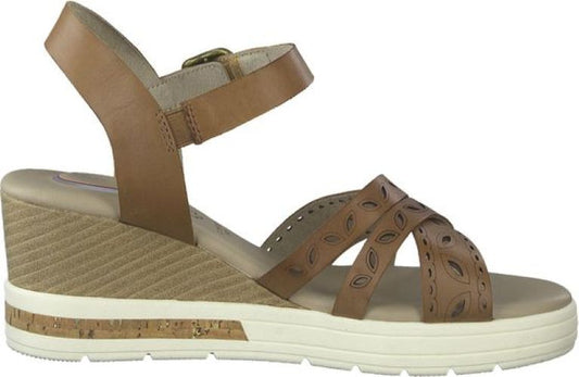 Tamaris | Dames | Sleehak | Comfort fit | Bruin  | 7cm. hak