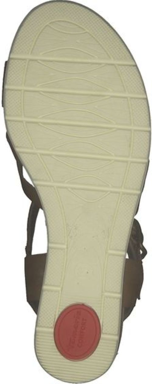 Tamaris | Dames | Sleehak | Comfort fit | Bruin  | 7cm. hak