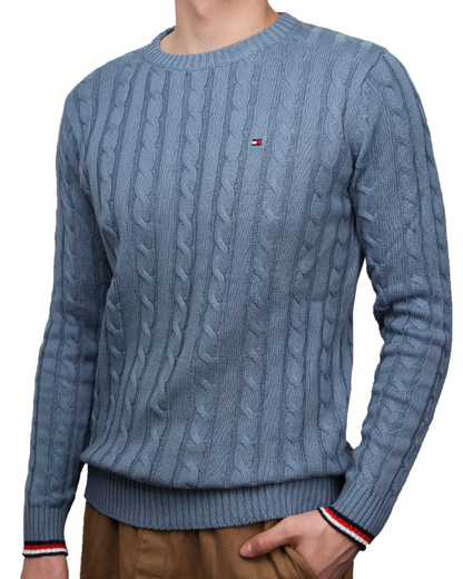 Tommy Hilfiger | Heren | Cable knit Jumper | Faded Blue