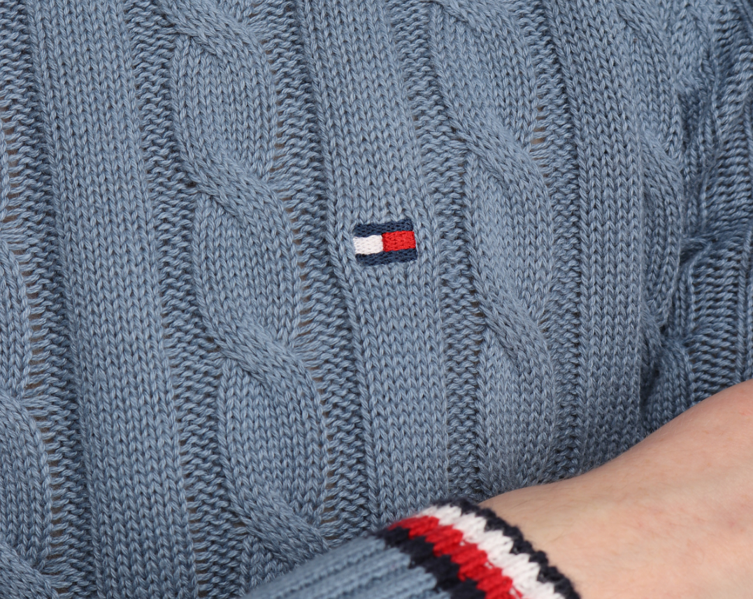Tommy Hilfiger | Heren | Cable knit Jumper | Faded Blue